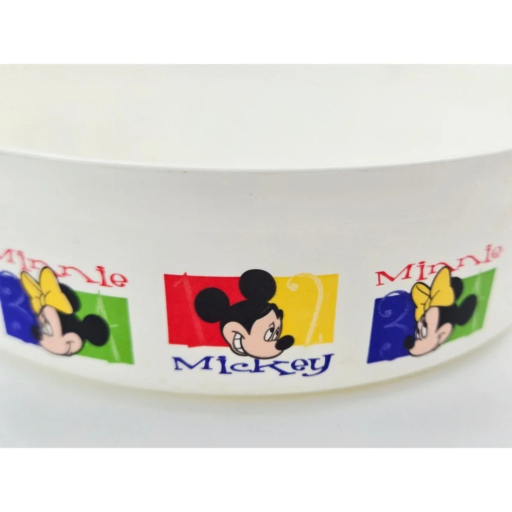 Vintage Tupperware Mickey Mouse Minnie Mouse 6pc Set Plate Bowl Cup Fork Spoon